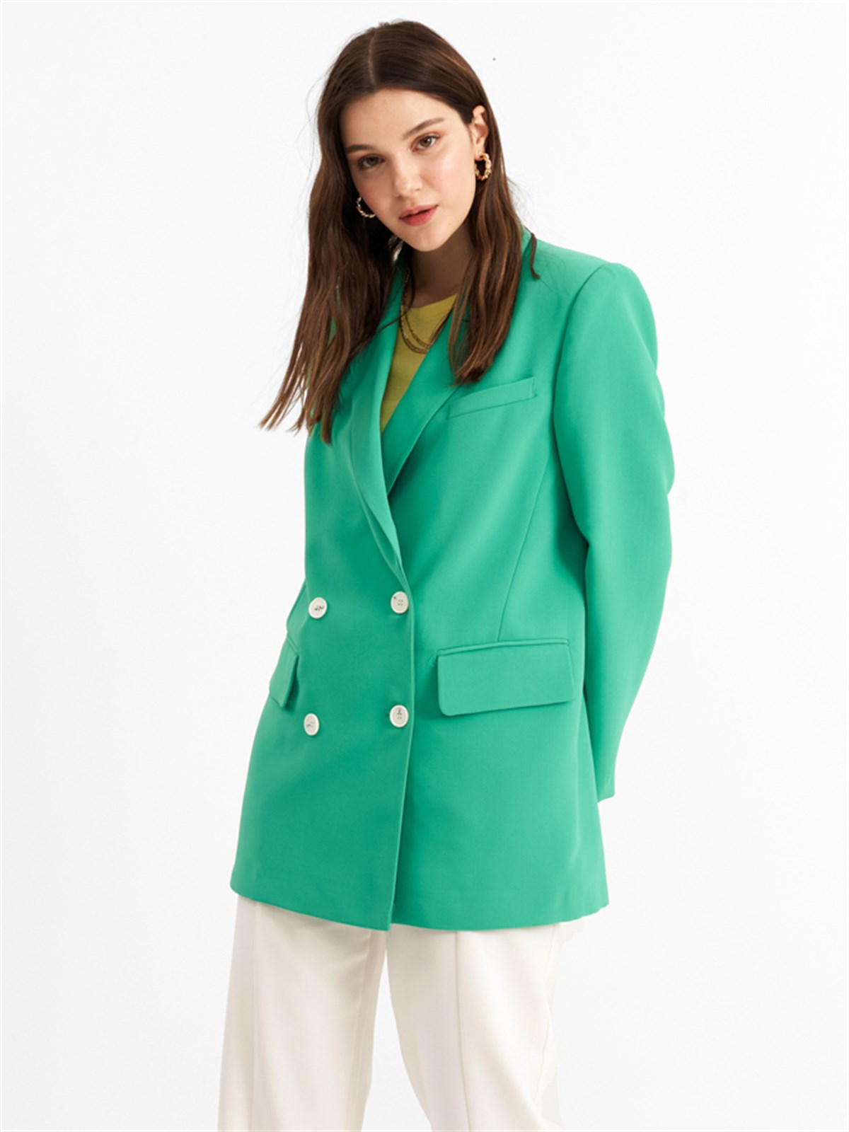 Adriana Blazer Ceket Yeşil