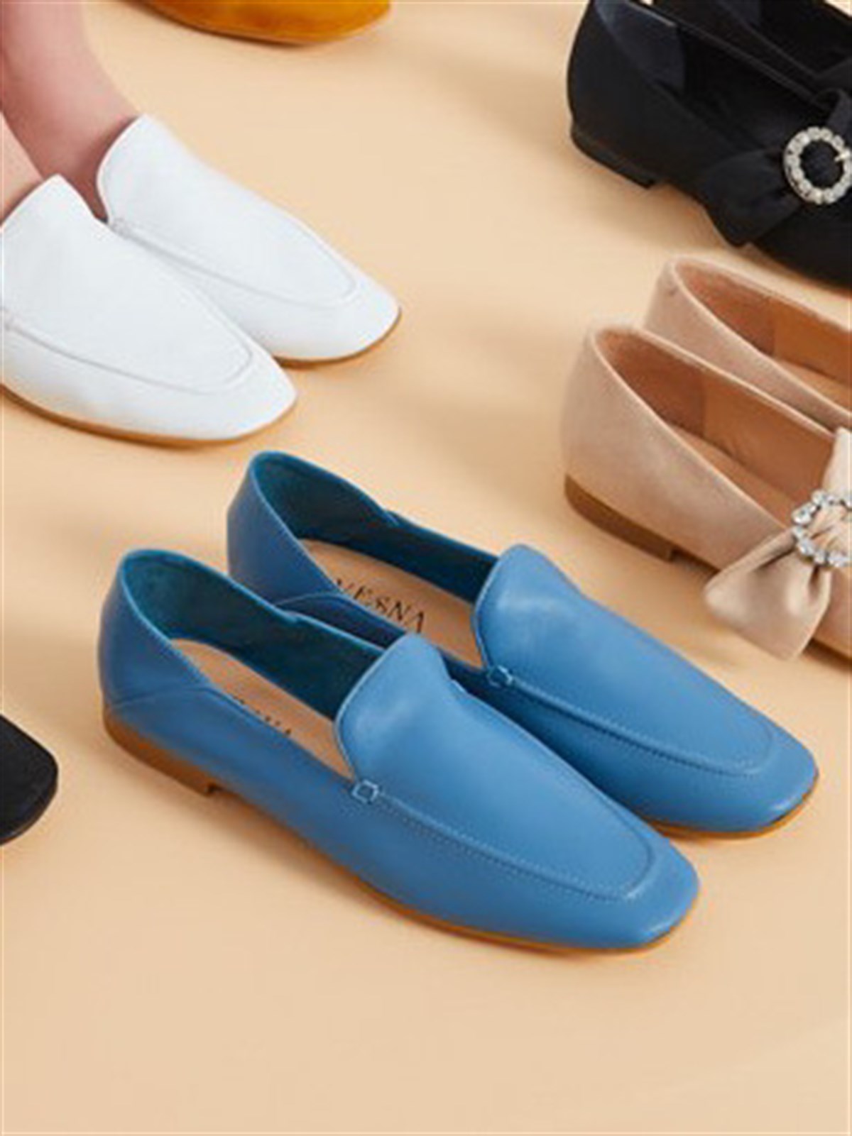 Deri Ayakkabı Mavi
