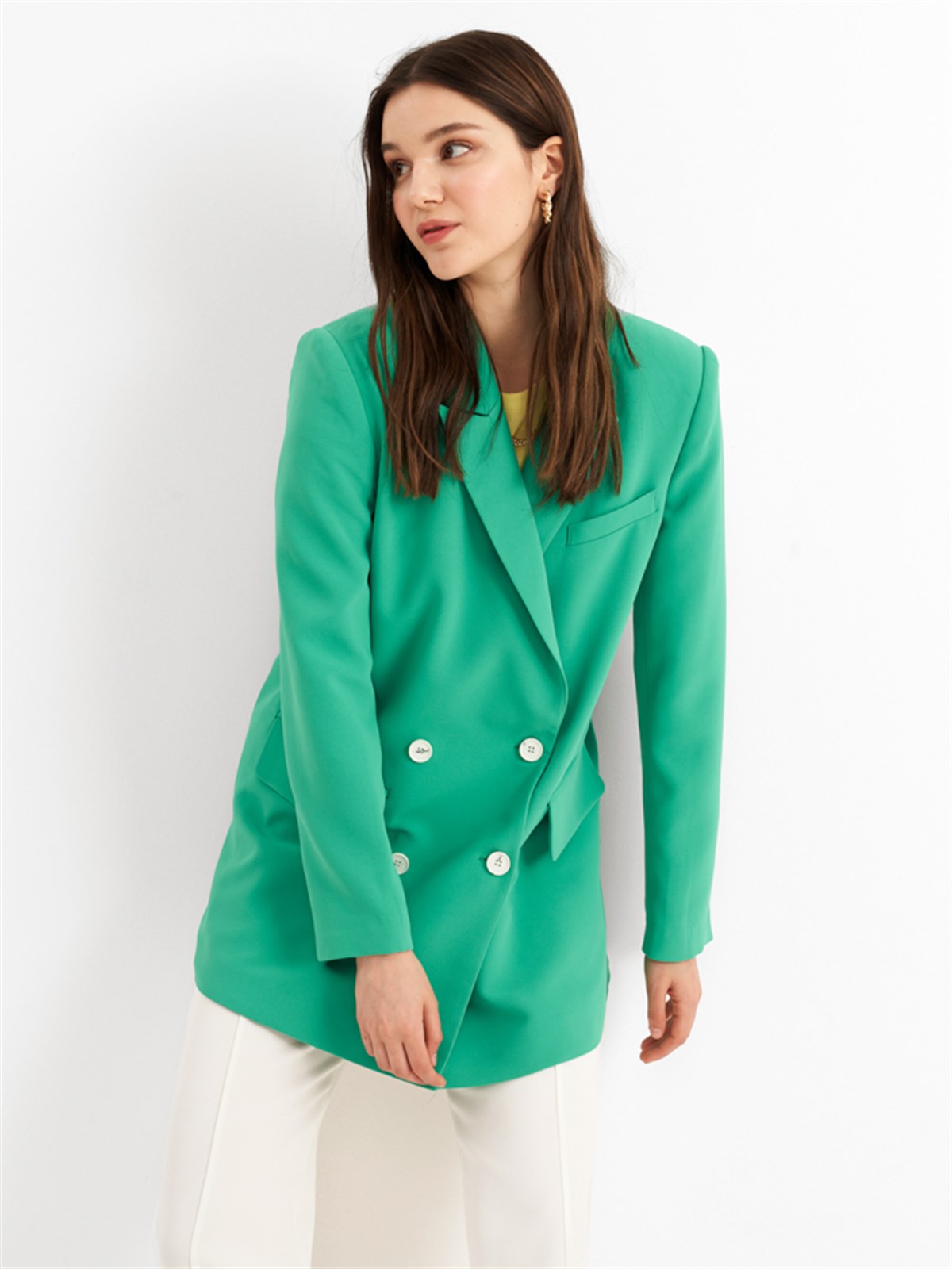 Adriana Blazer Ceket Yeşil